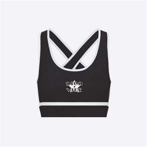 christain dior bra|Dior Vibe Sports Bra Black Dior Oblique Technical .